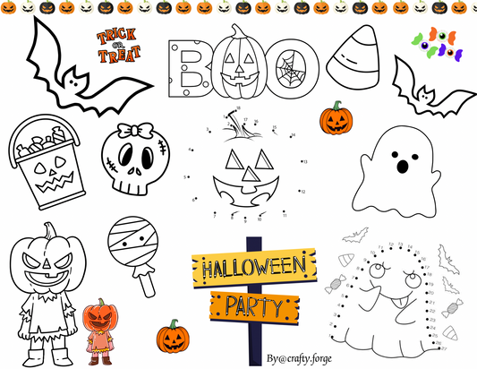 Halloween Color & Activity Sheets