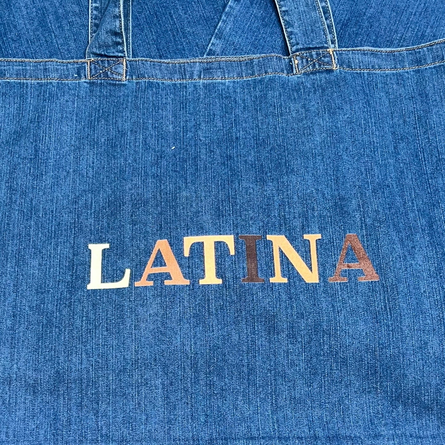 Latina Denim Tote Bag