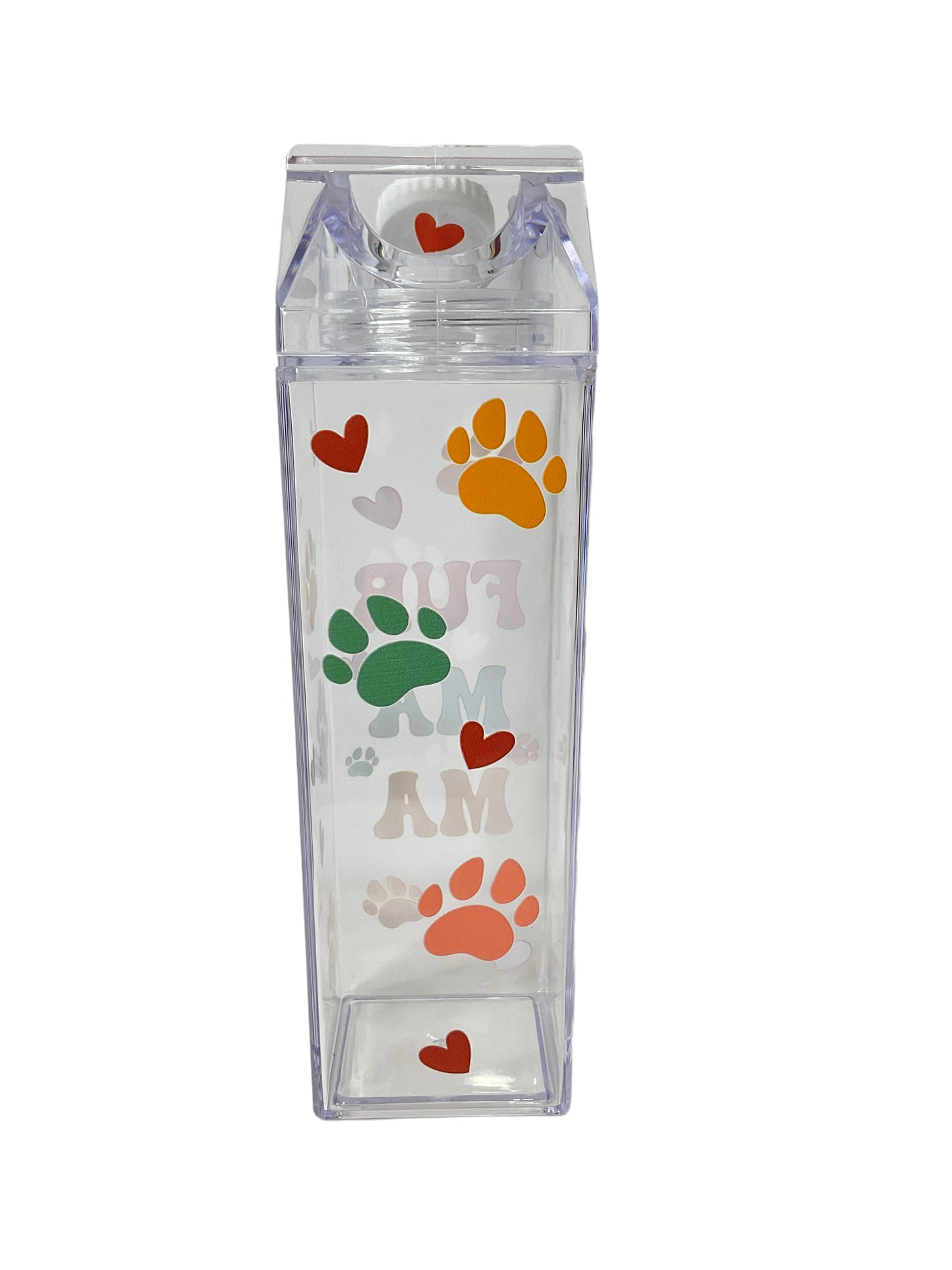 Fur Mama Milk Carton Water Bottle